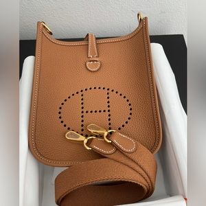 hermes evelyne mini gold